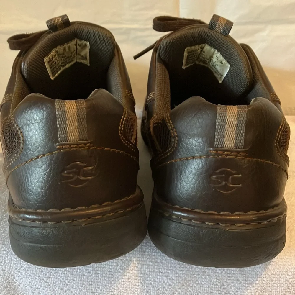 Streetcars Men’s Brown Oxford Leather Sz 10M Lace up Casual Shoes GUC